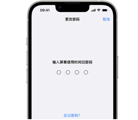 隆回iPhone屏幕维修分享iPhone屏幕使用时间密码忘记了怎么办 