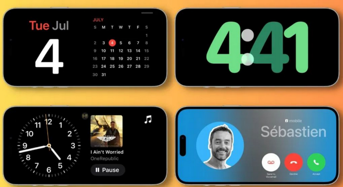 隆回苹果手机维修分享iOS17横屏充电待机显示有什么好处 