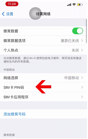 隆回苹果14维修网分享如何给iPhone14的SIM卡设置密码 