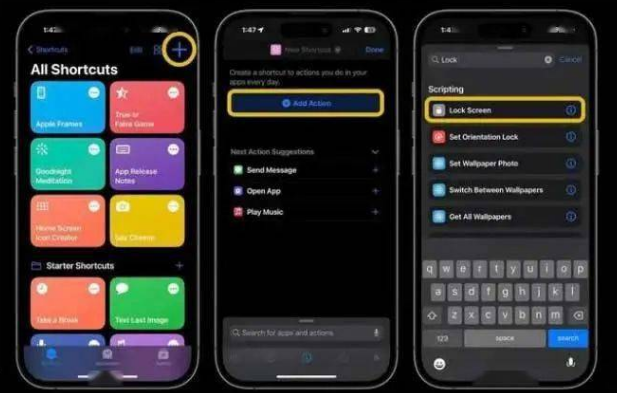 隆回苹果14锁屏维修店分享iPhone14升级iOS16.4后如何创建锁屏快捷方式 