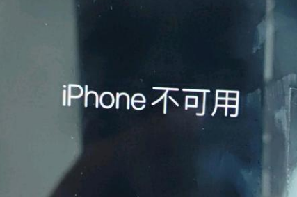 隆回苹果服务网点分享锁屏界面显示“iPhone 不可用”如何解决 