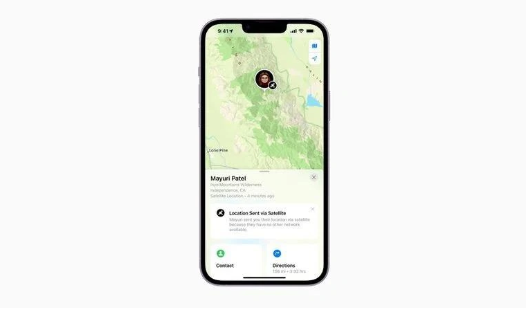 隆回苹果14维修分享iPhone14系列中 FindMy功能通过卫星分享位置方法教程 