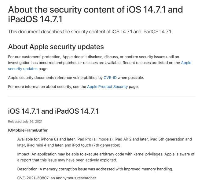 隆回苹果手机维修分享iOS 14.7.1 正式版更新内容及升级方法 